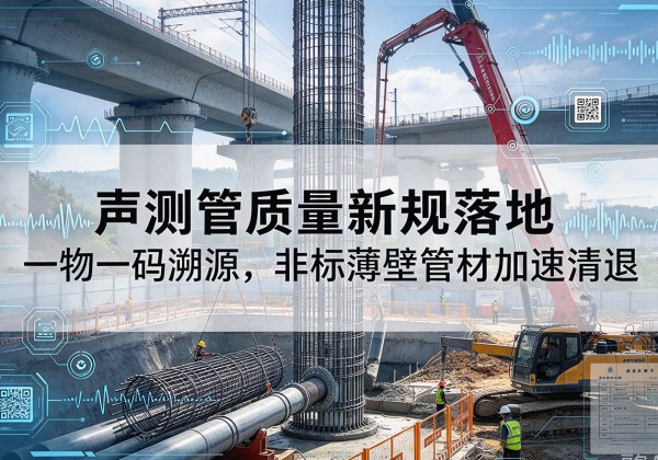 溧水声测管质量新规落地，一物一码溯源，非标薄壁管材加速清退